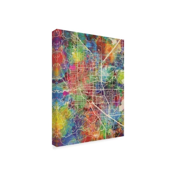 Michael Tompsett 'Boulder Colorado City Map' Canvas Art,18x24